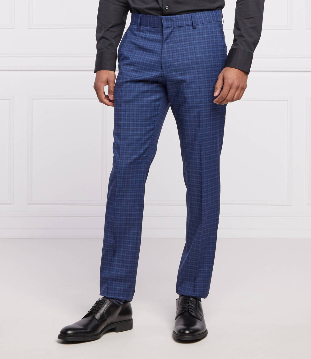 хлопковое штаны h-genius-mm-222 BOSS BLACK - темно-синий(50468916)