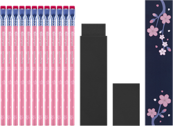 Набор карандашей FIRM Blackwing x Moleskine LE SAKURA (EWBKWSU01F12SET) розовые, 12 шт. в футляре