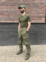 Тактический костюм горка с наколенниками и налокотниками олива