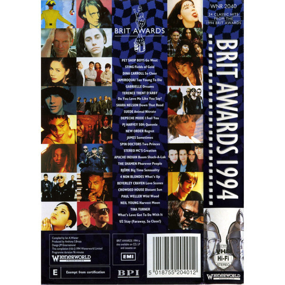 Сборник / Brit Awards 1994 (VHS)