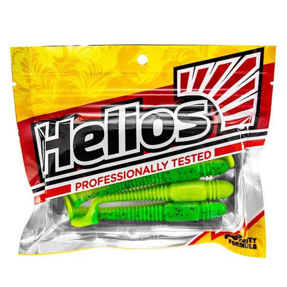 Виброхвост Minoga 3,75&#39;/9.5 см Green Lime 5шт. (HS-17-010) Helios