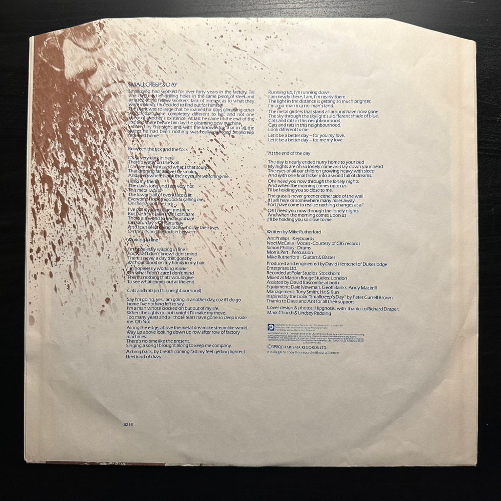 Mike Rutherford - Smallcreep's Day (Скандинавия 1980г.)