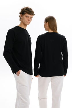 Лонгслив MAZZIKA Unisex CLASSIC, цвет черный