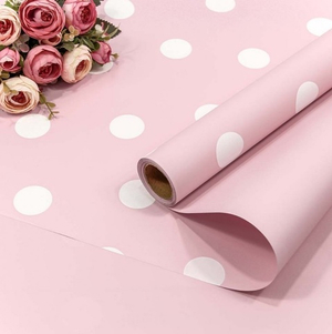 Пленка матовая "Горошек" Бледно-сиреневая