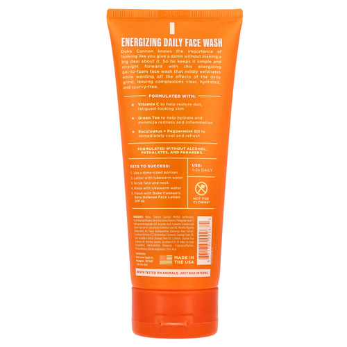 Duke Cannon Supply Co., Бодрящее средство для ежедневного умывания, 177 мл (6 жидк. унц.)