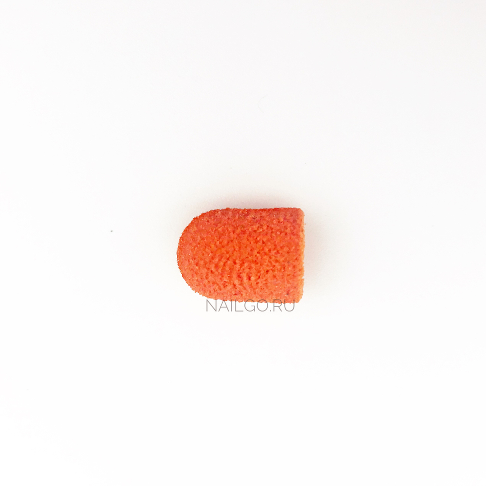 Колпачки для педикюра оранжевые 10мм LUKAS PODO 150 грит, 5 шт.