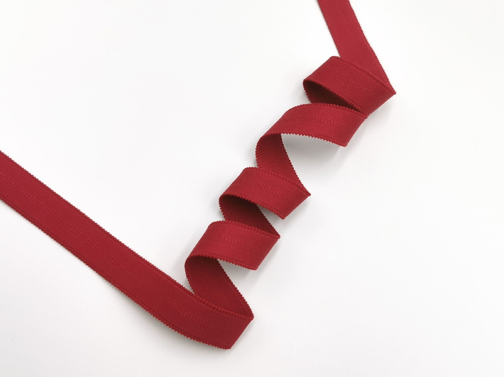 Бретелечная резинка, Турция, темно-алая роза, 20 мм, с фестоном, (Арт: BR650/20-1847), м