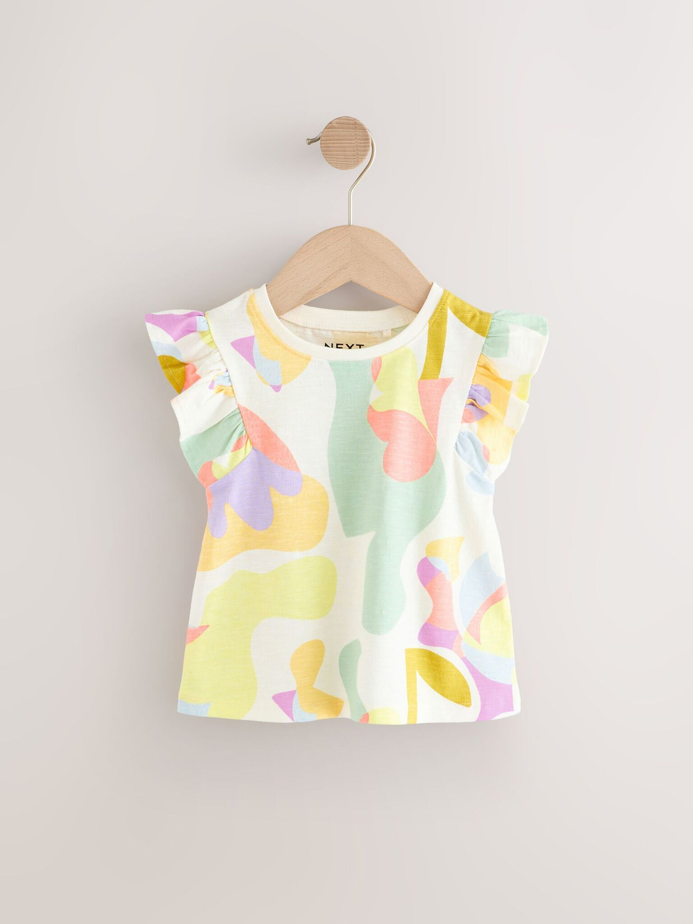 Футболка для девочки Next E65-364, 3 шт., Белый, Персиковый