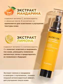 Премиальная мультиампула Dr.Hedison Glutathione Niacinamide Multi Ampoule, 50мл