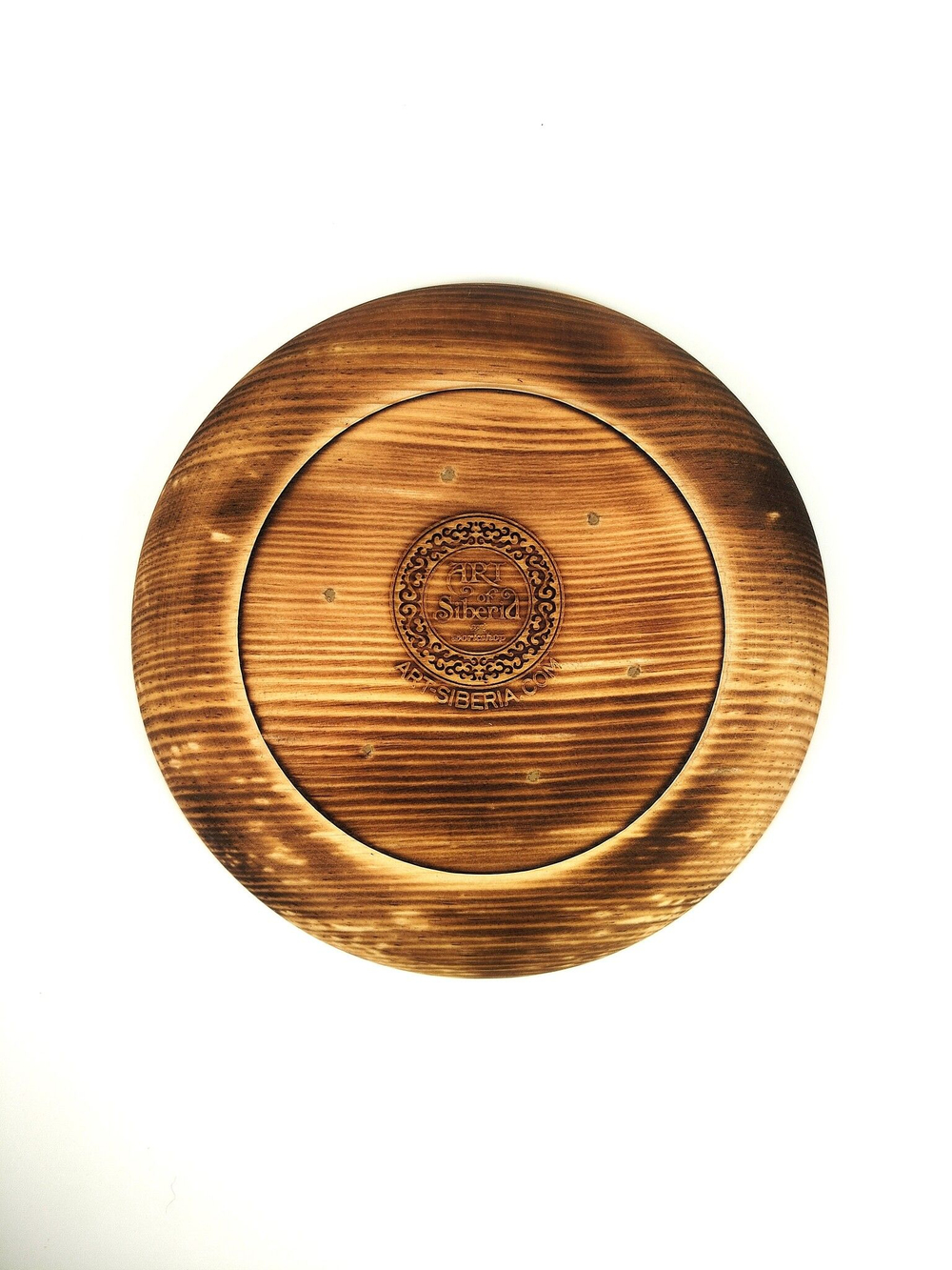 Тарелка деревянная мотивационная "Дом там, где сердце"