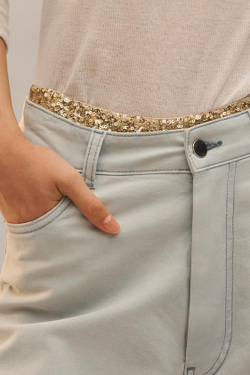 ZARA ПРЯМЫЕ ДЖИНСЫ - LIMITED EDITION, ГОЛУБОЙ