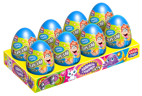 Карамель в наборе с подарком "КАНДИ ПРИЗ" (Бомбический) 15гр*8шт*12 блоков