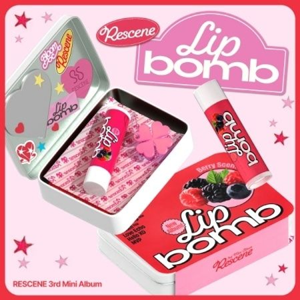 Альбом RESCENE - LIP BOMB 3rd Mini Album QR LIP BALM Version