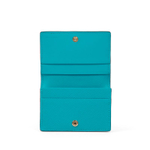 Smythson Картхолдер Folded Card Case with Snap Closure in Panama, Nile Blue