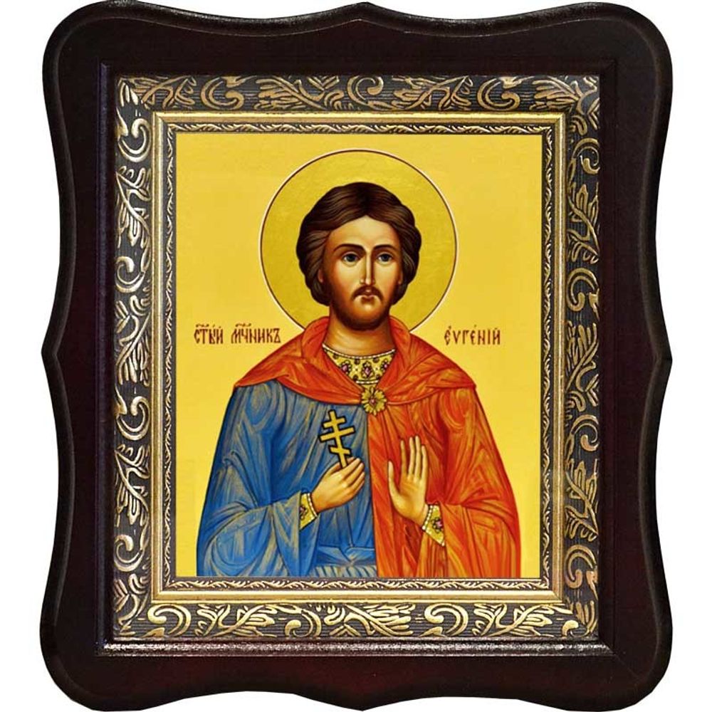 Евгений Мелитинский мученик. Икона на холсте.