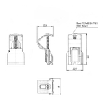 Крепеж для врезной мойки ЛЮКС (пакет 8 шт)