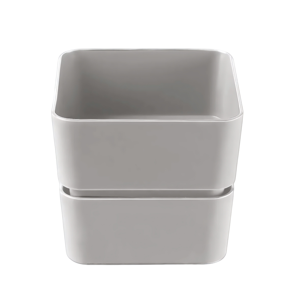 Кашпо "Фиори" (0,45л.) Цв. Серый жемчуг