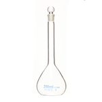 Колба мерная, 250 мл, светлое боросиликатное стекло, стеклянная пробка