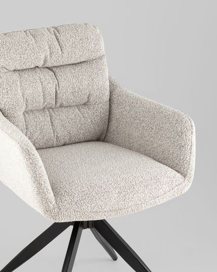 Стул обеденный поворотный Amy светло-серый