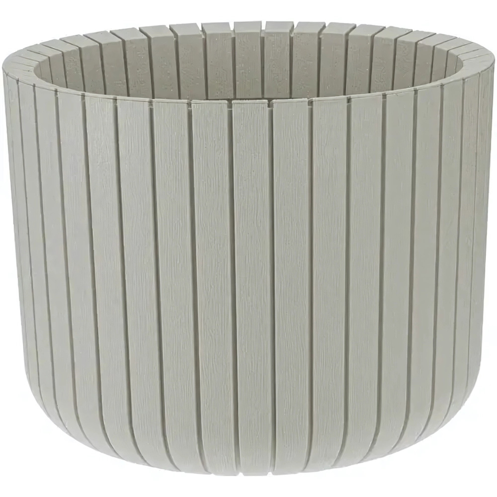 Кашпо ШАТО D250мм H200мм 8л белый ротанг