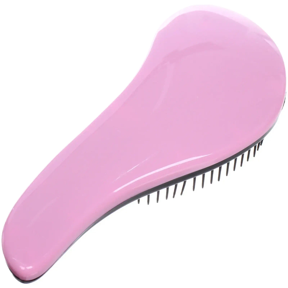 Расческа массажная «Компактная-капля», цвет розовый, в коробке, 18см