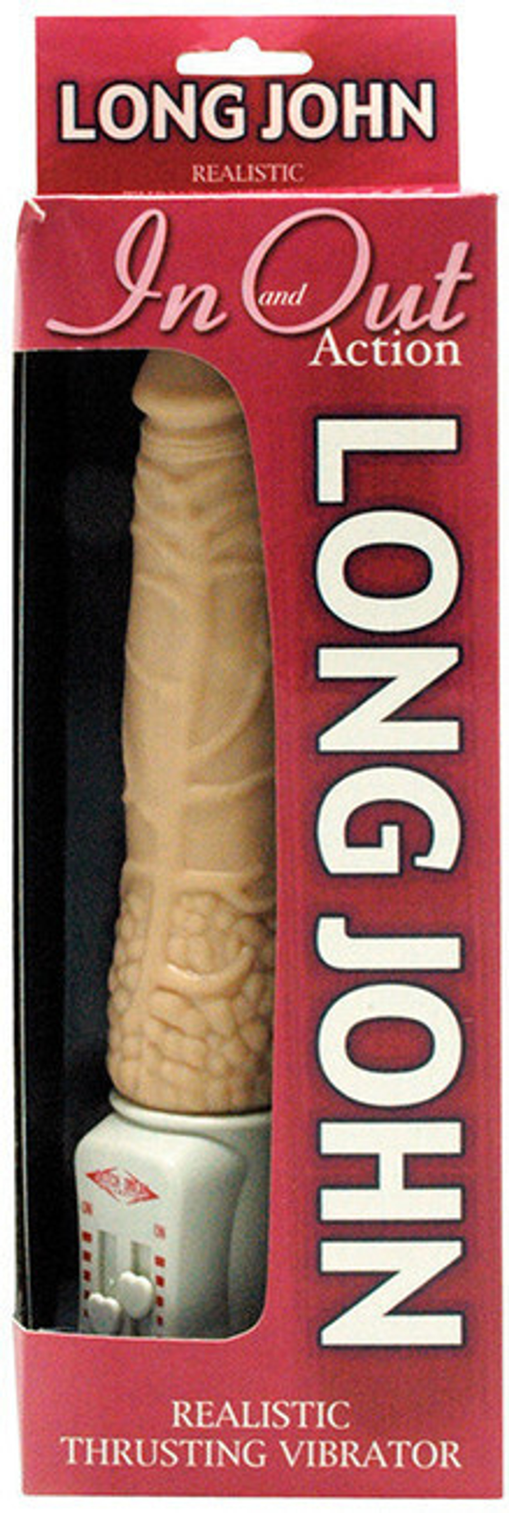 Фрикционный вибрирующий фаллос Long John Vibrator (5 скоростей , 26,5 см, телесный) (Цвет: телесный)