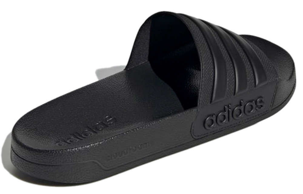 Adidas Adilette Shower Slides lightweight, comfortable and casual rubber-soled quick-drying one-word slippers men's black