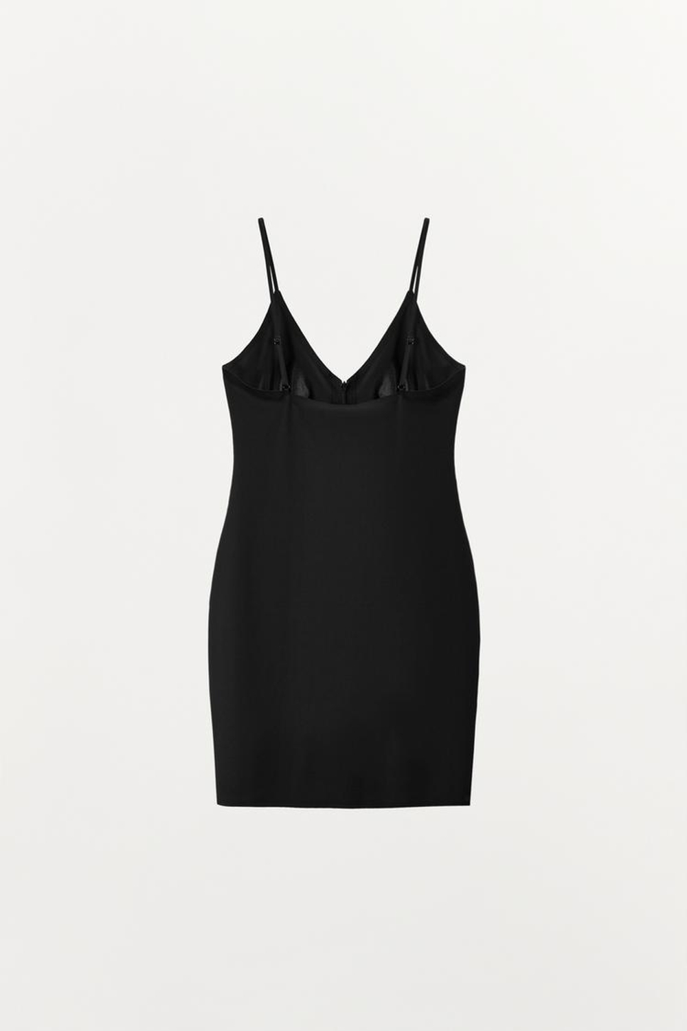 ZARA КОРОТКОЕ ПЛАТЬЕ ИЗ ПОЛИАМИДА НА МОЛНИИ, ЧЕРНЫЙ