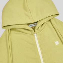 Zip-Up Hoodie LOGO Leek Green