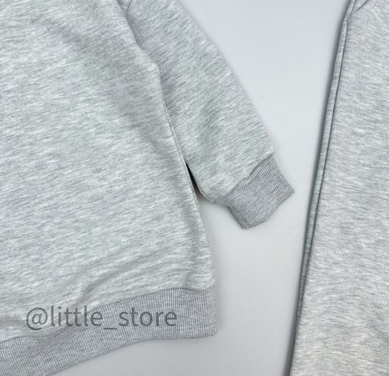 Комплект из футера "Basic" серый меланж