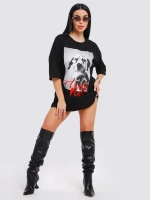 Футболка женская оверсайз принт