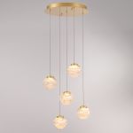 Подвесной светильник MD25030003-5A gold/clear