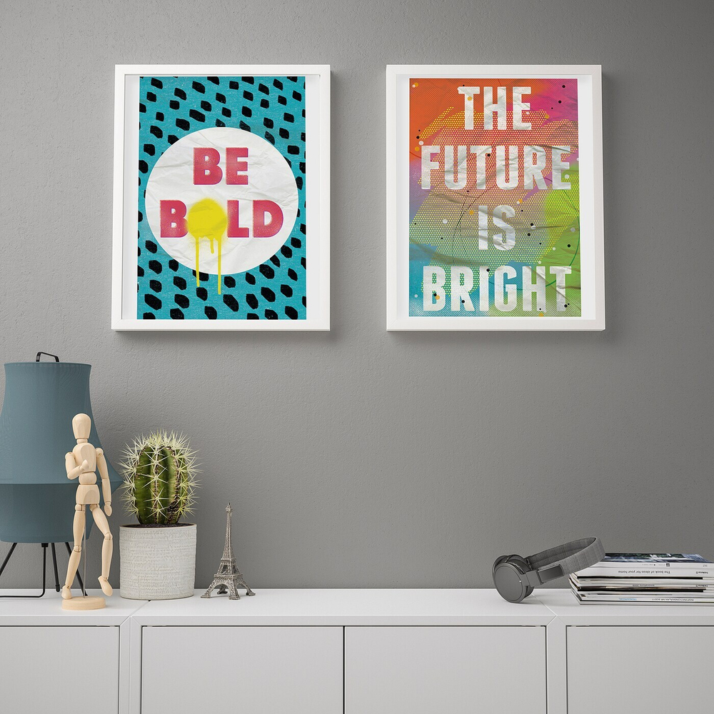 IKEA BILD  (ИКЕА БИЛД)  -  Плакат, Светлое будущее, 40x50 см