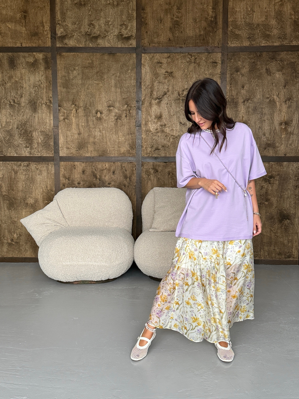 Футболка лаванда