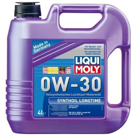 Моторное масло LIQUI MOLY Synthoil Longtime 0w30 4л