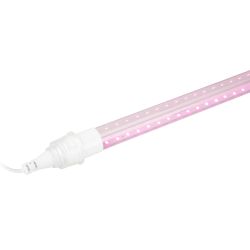 Светильник для растений, фитолампа светодиодная линейная ЭРА FITO-9W-Rb-Т8+FITO-Holder IP65 2хG13 с выключателем, 1.5м