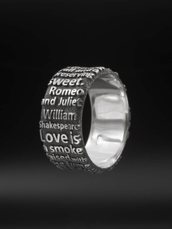 Ромео и Джульетта — кольцо из серебра