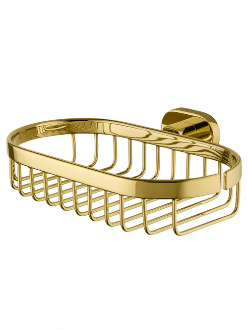 Мыльница с держателем WONZON & WOGHAND FIRST, Глянцевое золото (WW-8424-LG)