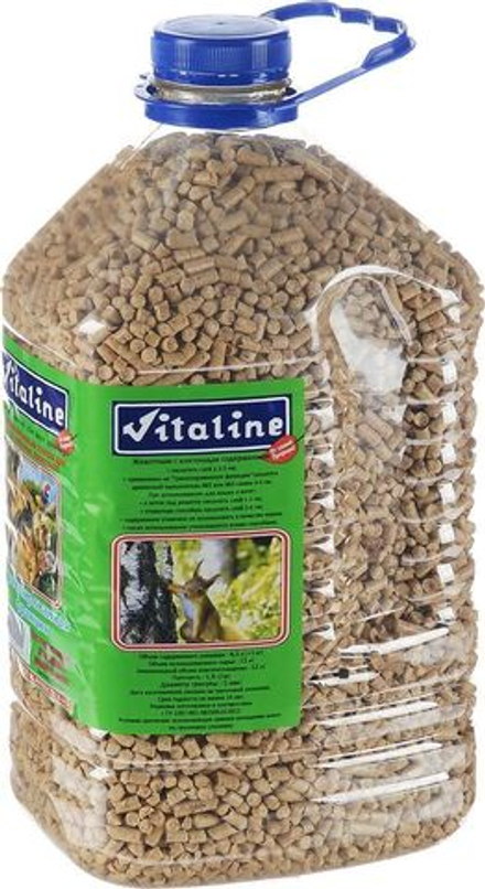 Наполнитель Vitaline древесный опилки гранулированные для кошачьих туалетов 3 кг