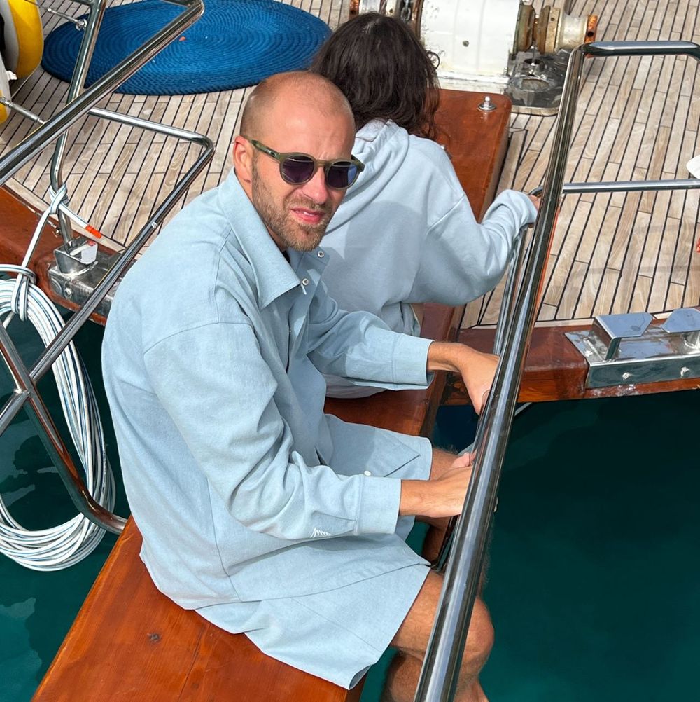 Рубашка Смерч #4 Джинсовая Голубая