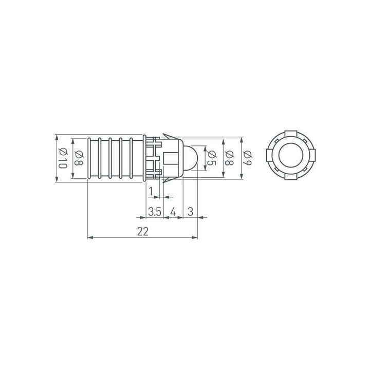 Светодиодный модуль Arlight ARL-D9 5V Orange 026563