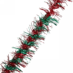 Мишура 2м 9см «Фейерверк» красный/зеленый