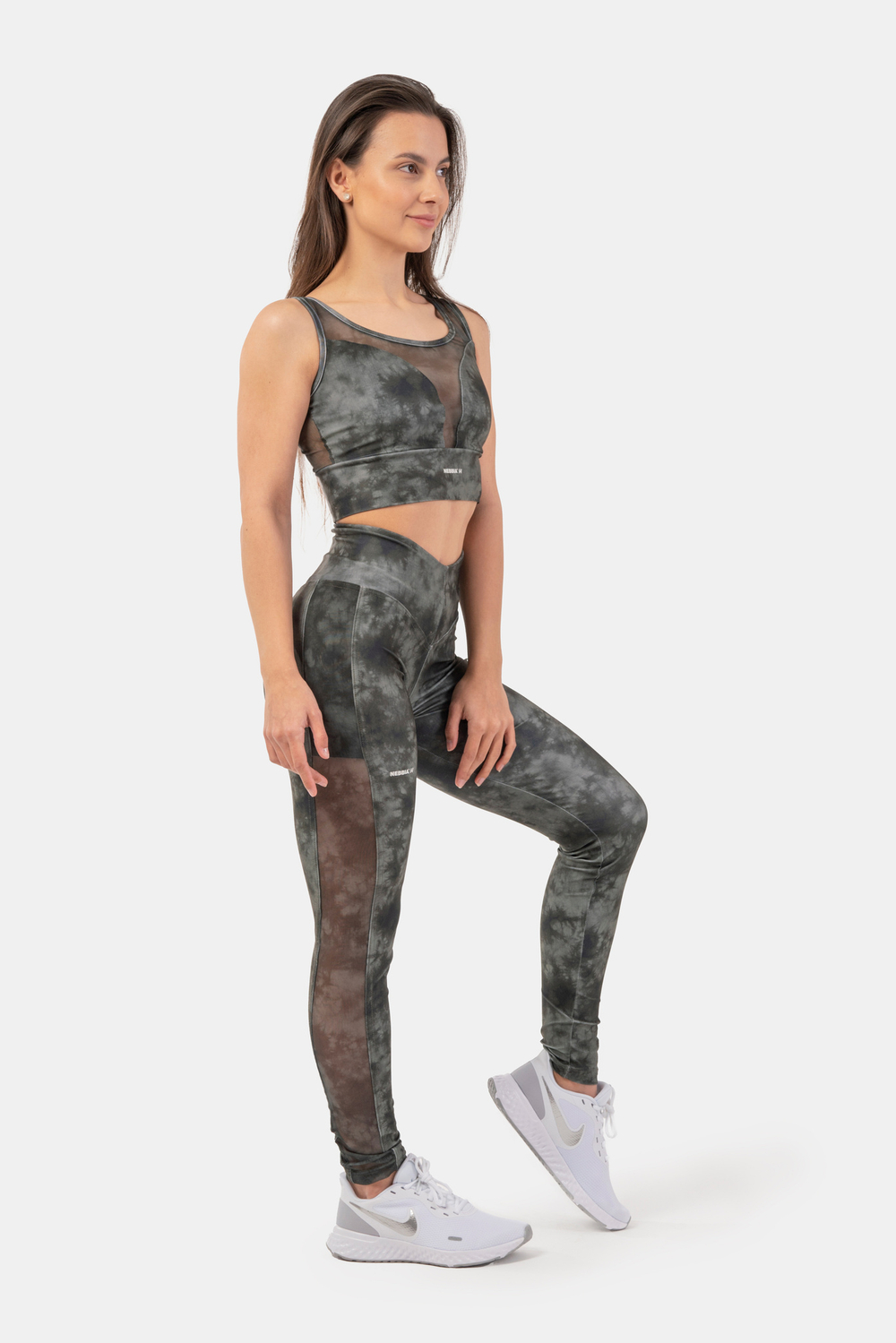 Лосины Nebbia ECO Mesh Leggings “Breathe” 400 camo green