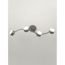 Светильник настенно-потолочный спот Rivoli   7077-704 4хGX53 15 Вт поворотный