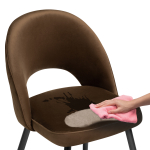 Стул на металлокаркасе Woodville Клэйн MR-26 , черный, ножки черные