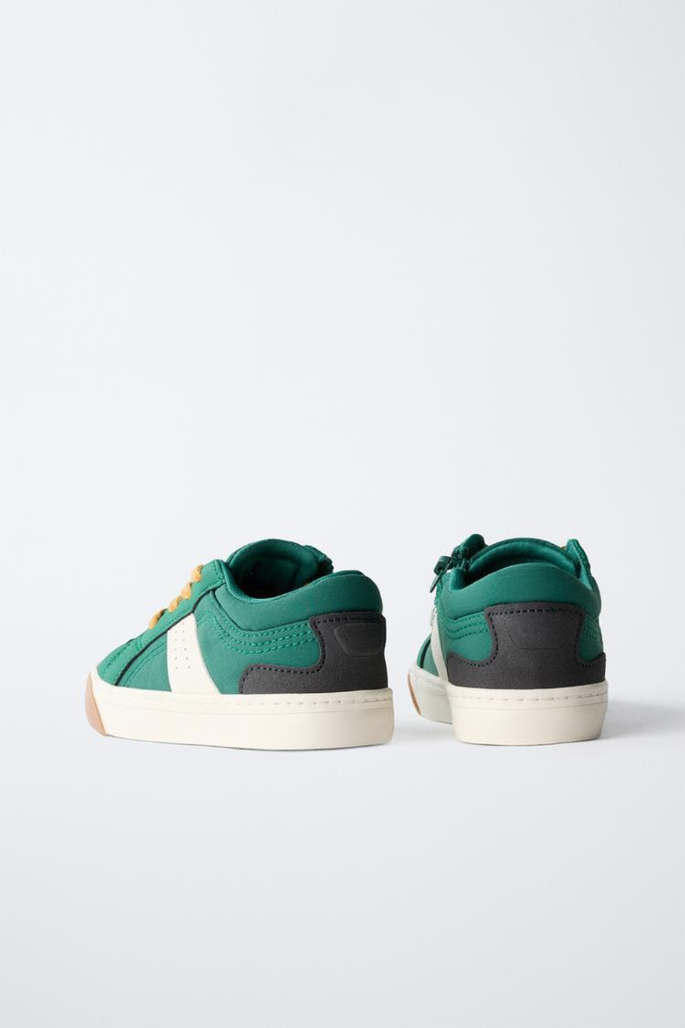 ZARA КРОССОВКИ SKATE, ЗЕЛЕНЫЙ