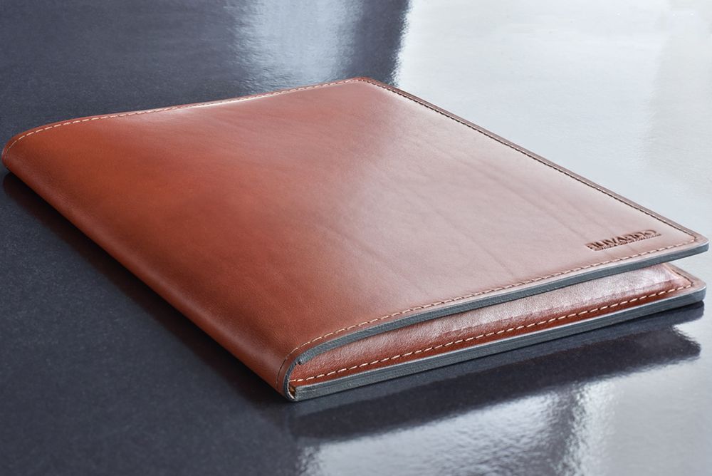 Папка для бумаг из кожи  FULL GRAIN Toscana цвет  DK TAN