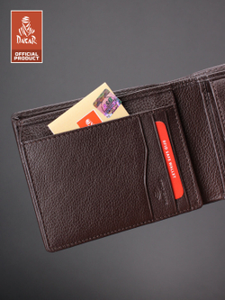 DKB1105R Castanho - Портмоне Dakar с RFID защитой