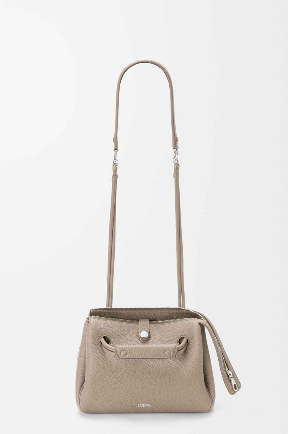 Loewe Маленькая сумка Madrid из мягкой зернистой телячьей кожи, цвет глины