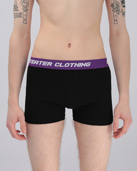 Трусы ANTEATER Boxers-black-grey